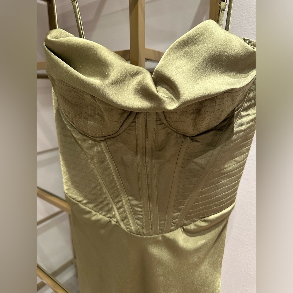 House of CB Olive Green Midi Dress - Picture 6 of 15